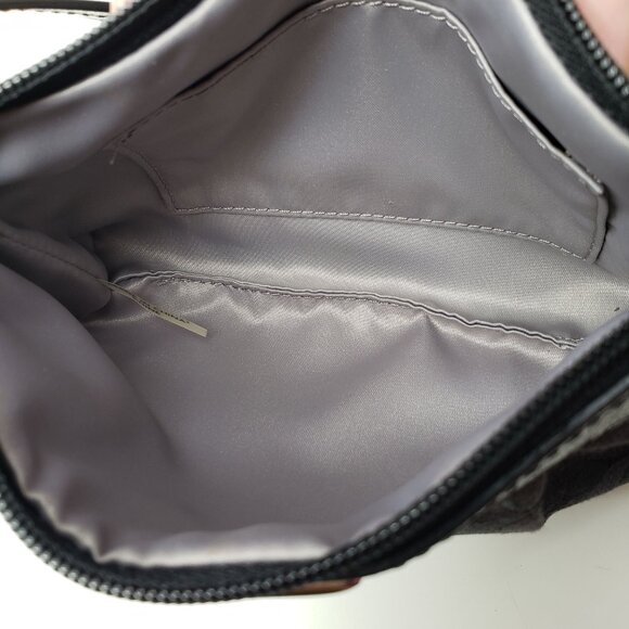 Coach Clutch Signature Embroidered Canvas Mini Wristlet Clutch Bag - Picture 8 of 8